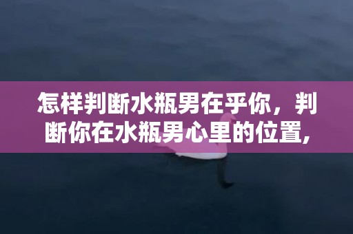 怎样判断水瓶男在乎你，判断你在水瓶男心里的位置,留意这三个表现