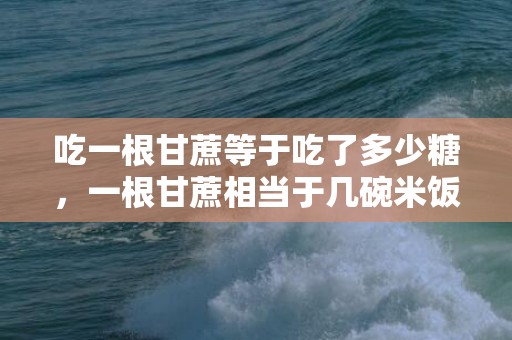 吃一根甘蔗等于吃了多少糖，一根甘蔗相当于几碗米饭