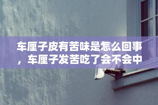 车厘子皮有苦味是怎么回事，车厘子发苦吃了会不会中毒