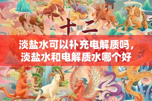 淡盐水可以补充电解质吗，淡盐水和电解质水哪个好