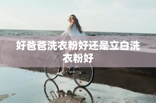 好爸爸洗衣粉好还是立白洗衣粉好
