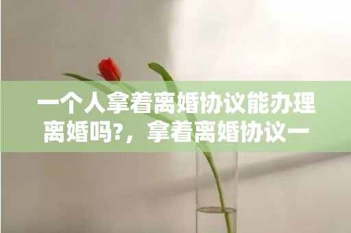 一个人拿着离婚协议能办理离婚吗?，拿着离婚协议一个人能办离婚吗？离婚协议一式几份