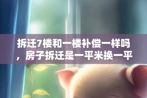 拆迁7楼和一楼补偿一样吗，房子拆迁是一平米换一平米吗