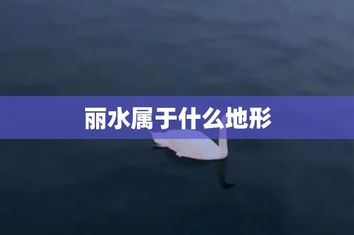 丽水属于什么地形