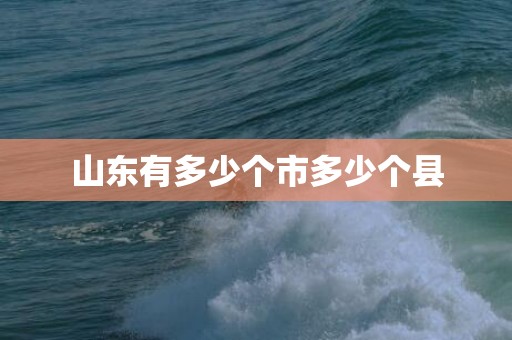 山东有多少个市多少个县