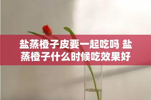 盐蒸橙子皮要一起吃吗 盐蒸橙子什么时候吃效果好