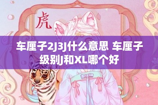 车厘子2J3J什么意思 车厘子级别J和XL哪个好