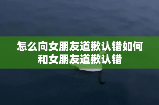 怎么向女朋友道歉认错如何和女朋友道歉认错