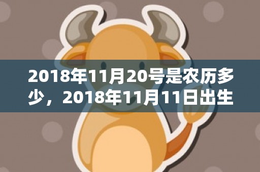 2018年11月20号是农历多少，2018年11月11日出生的女宝宝起名，这天日子如何？