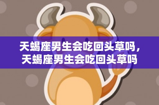 天蝎座男生会吃回头草吗，天蝎座男生会吃回头草吗