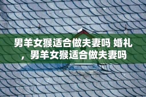 男羊女猴适合做夫妻吗 婚礼，男羊女猴适合做夫妻吗