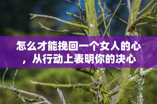 怎么才能挽回一个女人的心，从行动上表明你的决心