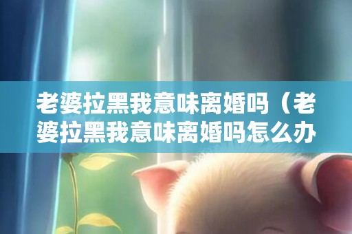 老婆拉黑我意味离婚吗（老婆拉黑我意味离婚吗怎么办）