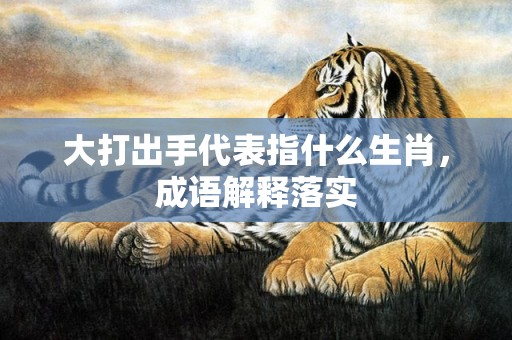 大打出手代表指什么生肖，成语解释落实