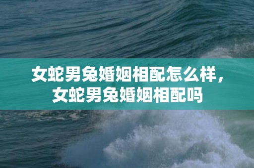 女蛇男兔婚姻相配怎么样，女蛇男兔婚姻相配吗