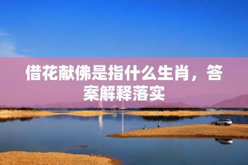 借花献佛是指什么生肖，答案解释落实