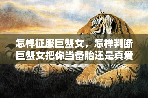 怎样征服巨蟹女，怎样判断巨蟹女把你当备胎还是真爱