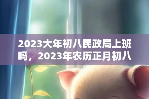 2023大年初八民政局上班吗，2023年农历正月初八是领证吉日吗