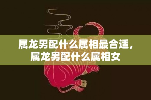 属龙男配什么属相最合适，属龙男配什么属相女
