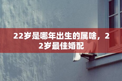 22岁是哪年出生的属啥，22岁最佳婚配