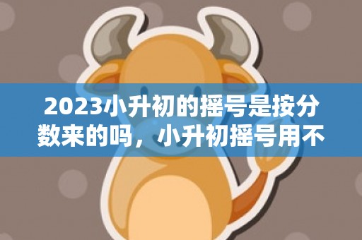 2023小升初的摇号是按分数来的吗，小升初摇号用不用看成绩