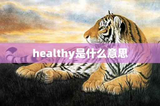 healthy是什么意思