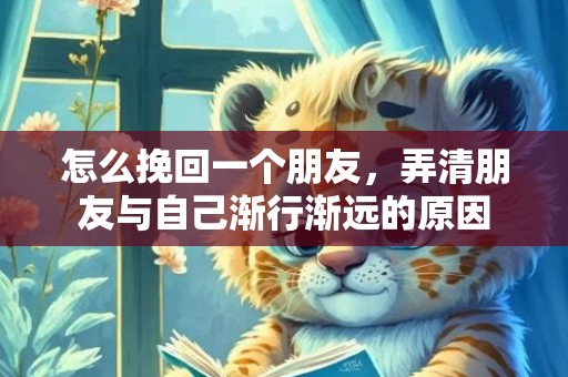 怎么挽回一个朋友，弄清朋友与自己渐行渐远的原因