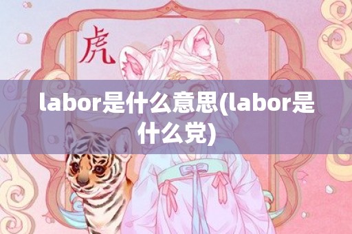 labor是什么意思(labor是什么党)