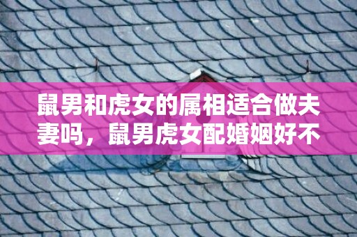 鼠男和虎女的属相适合做夫妻吗，鼠男虎女配婚姻好不好