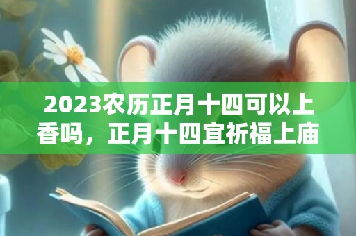 2023农历正月十四可以上香吗，正月十四宜祈福上庙还愿吗