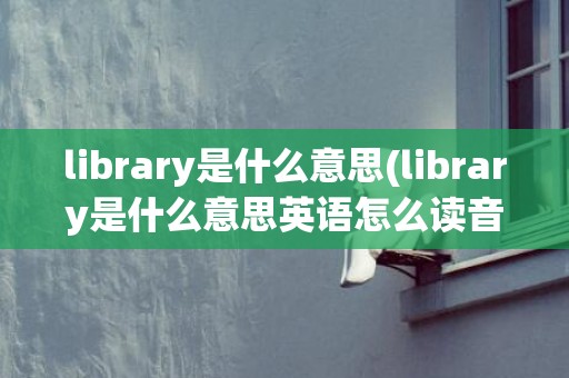 library是什么意思(library是什么意思英语怎么读音)