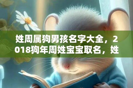 姓周属狗男孩名字大全，2018狗年周姓宝宝取名，姓周的狗宝宝名字大全