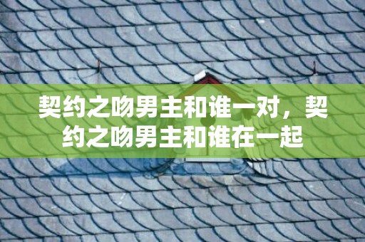 契约之吻男主和谁一对，契约之吻男主和谁在一起