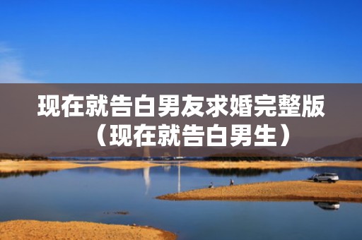 现在就告白男友求婚完整版（现在就告白男生）