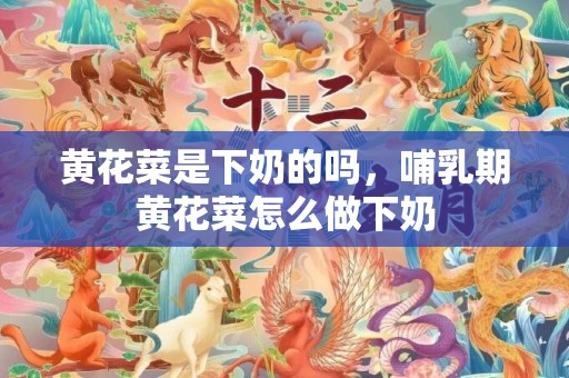 黄花菜是下奶的吗，哺乳期黄花菜怎么做下奶