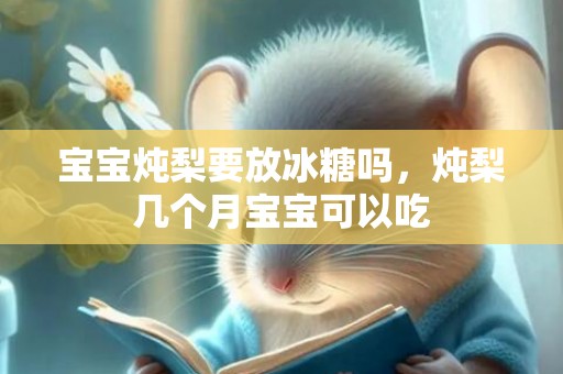 宝宝炖梨要放冰糖吗，炖梨几个月宝宝可以吃