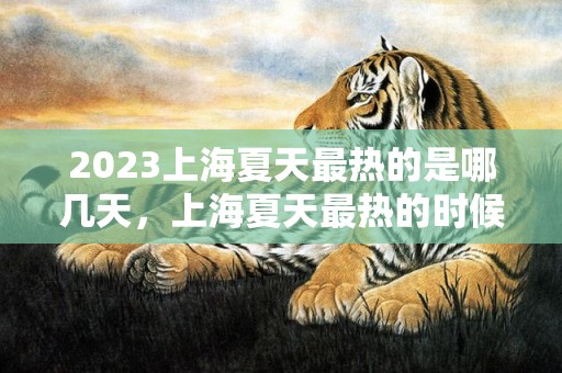 2023上海夏天最热的是哪几天，上海夏天最热的时候是几度