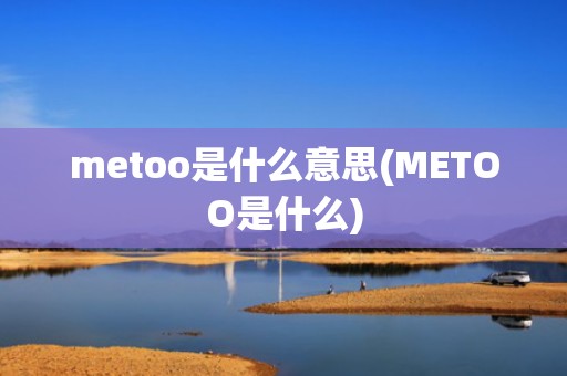 metoo是什么意思(METOO是什么)