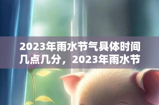 2023年雨水节气具体时间几点几分，2023年雨水节气是哪一天