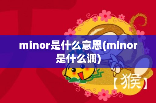 minor是什么意思(minor是什么调)