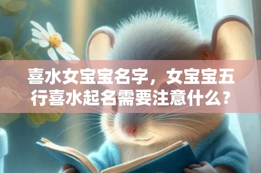 喜水女宝宝名字，女宝宝五行喜水起名需要注意什么？