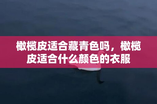 橄榄皮适合藏青色吗，橄榄皮适合什么颜色的衣服