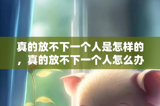 真的放不下一个人是怎样的，真的放不下一个人怎么办呢