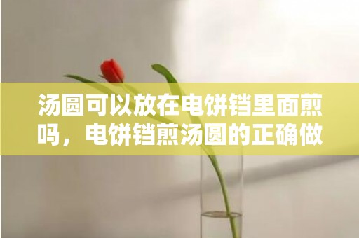 汤圆可以放在电饼铛里面煎吗，电饼铛煎汤圆的正确做法