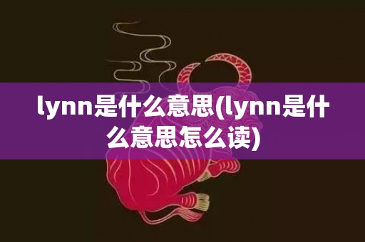 lynn是什么意思(lynn是什么意思怎么读)