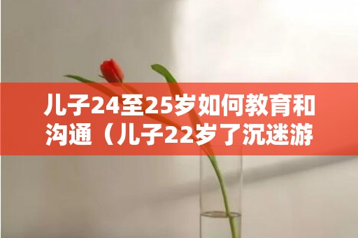 儿子24至25岁如何教育和沟通（儿子22岁了沉迷游戏不工作怎么办）