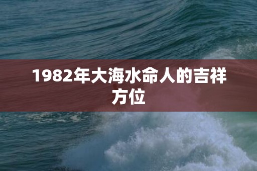 1982年大海水命人的吉祥方位