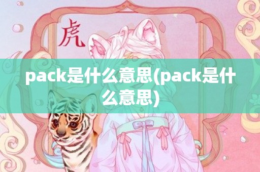pack是什么意思(pack是什么意思)