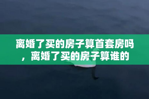 离婚了买的房子算首套房吗，离婚了买的房子算谁的