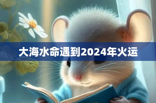 大海水命遇到2024年火运